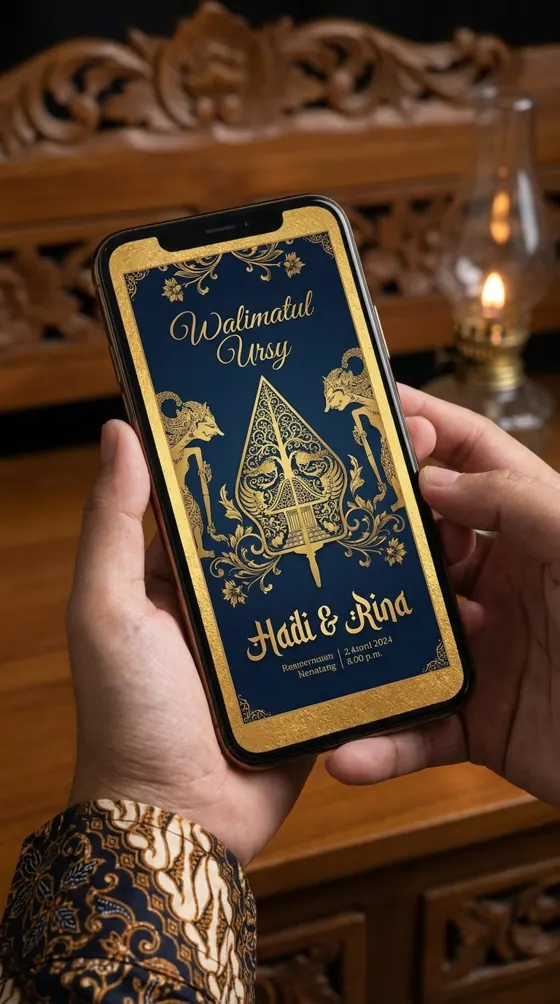 Contoh undangan Karsa Sedaya, tema Wayang Klasik